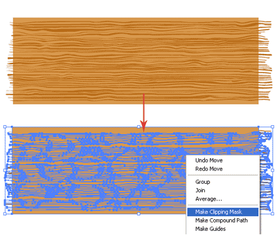 wood grain make clipping mask. Heres the final wood texture.