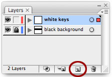 Screenshot of layers panel with new layer