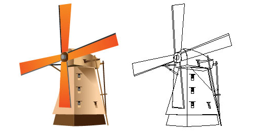 Alfa img - Showing > Windmill Outline