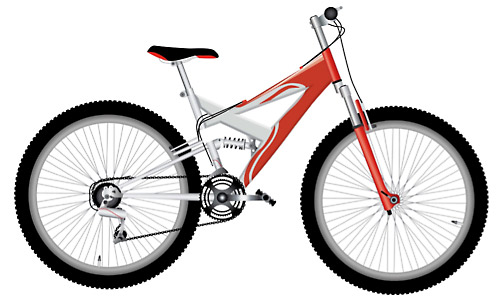 vector-red-bike