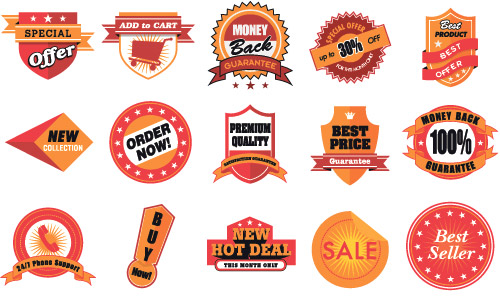 free vector sale labels