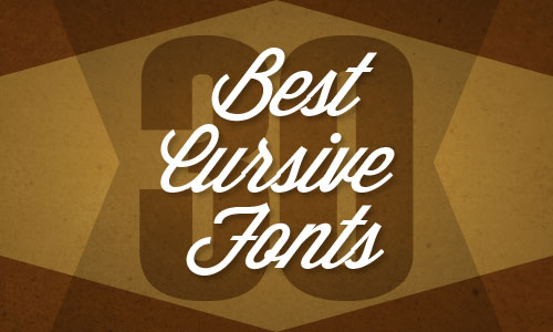 30 Best Cursive Fonts Illustrator Tutorials Tips