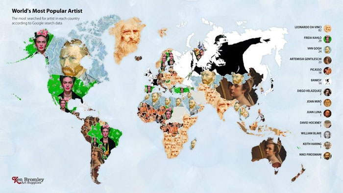 best infographic examples fig 4 worlds most popular artist