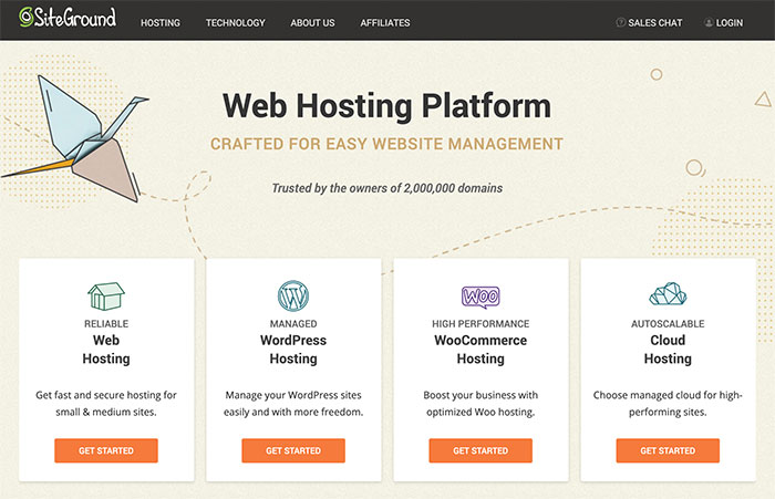wordpress hosting siteground
